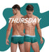 7 Days 1 Week 7 pack Low Rise Boxer Briefs Bamboo Fiber Bulge Pouch Brief Underwear Pack Sunday thru Saturday waist band.
  Sexy  Enhancer Boxer Brief Underwear, Breathable, with Enhancer front pouch Trio Pck